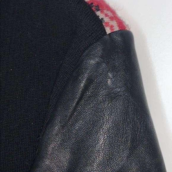 NUDE light shiny jacket with ecoleather sleeves - Picture 6 of 6